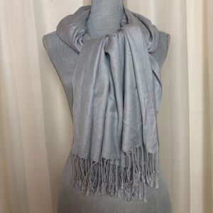 Pashmina gray Silver Scarf